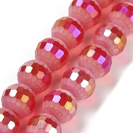 Electroplate Glass Beads Strands EGLA-Z001-03A-AB01-1