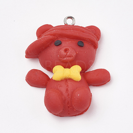 Handmade Polymer Clay Pendants LS-X-CLAY-T012-16-1