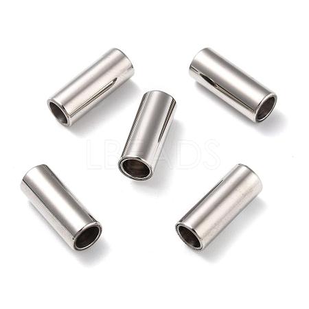 Tarnish Resistant Smooth 304 Stainless Steel Magnetic Clasps with Glue-in Ends STAS-H402-21P-5mm-1