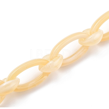 Handmade Acrylic Cable Chains AJEW-JB00709-03-1