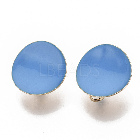Light Gold Plated Iron Stud Earring Findings X-IFIN-T014-01C-NR-1