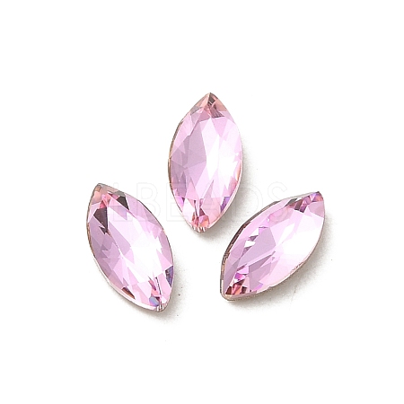 Glass Rhinestone Cabochons RGLA-P037-09A-D223-1