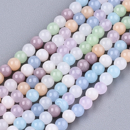 Opaque Glass Beads Strands GLAA-T006-10A-1