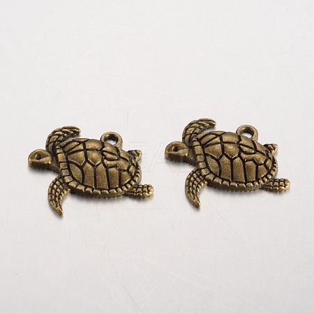 Sea Turtle Tibetan Style Alloy Pendants X-PALLOY-K110-24AB-NR-1