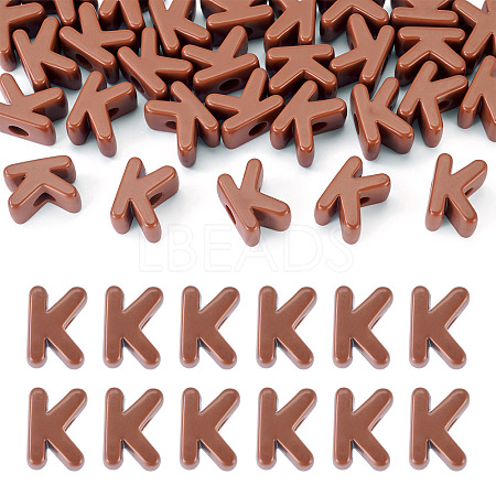 Opaque Acrylic European Beads OACR-TAC0019-006K-1