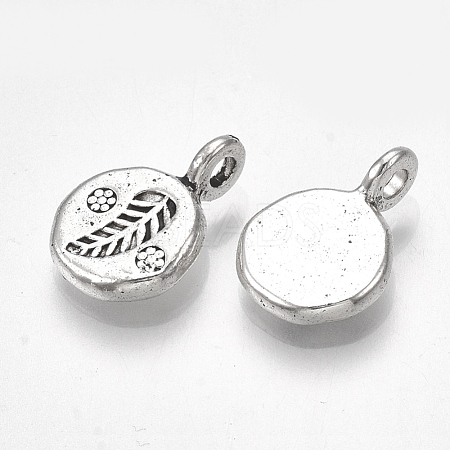 Tibetan Style Alloy Pendants TIBE-S316-023AS-RS-1