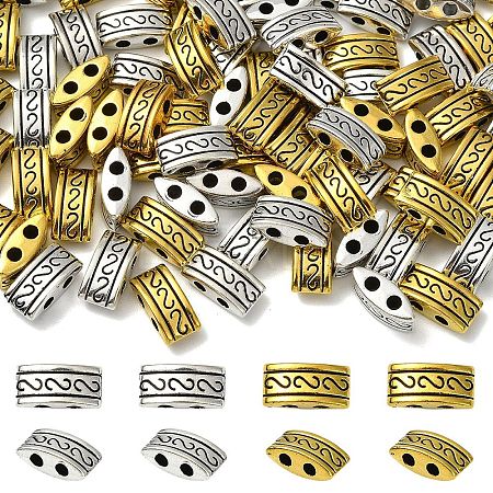 100Pcs 2 Colors Tibetan Style Multi-Strand Links TIBEB-YW0001-35-1