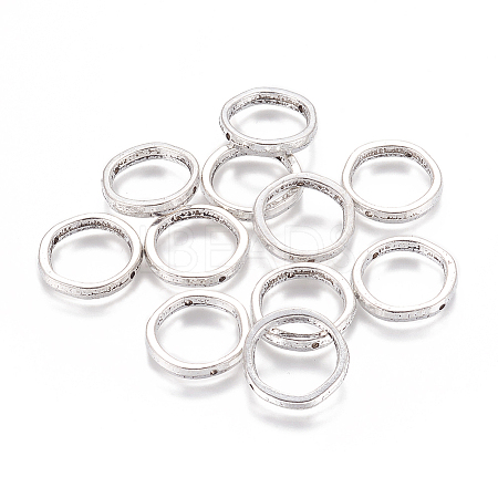 Tibetan Style Ring Bead Frames X-TIBEB-EA13622Y-FF-1