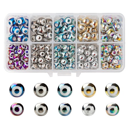 10 Colors Electroplate Glass Beads EGLA-LS0001-06-1