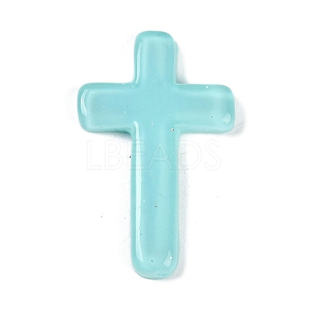 Cross Resin Cabochons RESI-Q014-04A-1