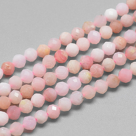 Natural Pink Opal Beads Strands G-S264-19-3mm-1