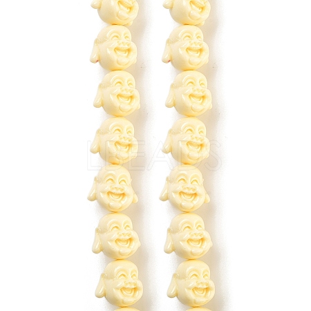 Synthetic Coral Carved Beads Strands CORA-B001-01B-1