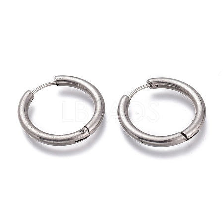 201 Stainless Steel Huggie Hoop Earrings EJEW-L256-05F-P-1