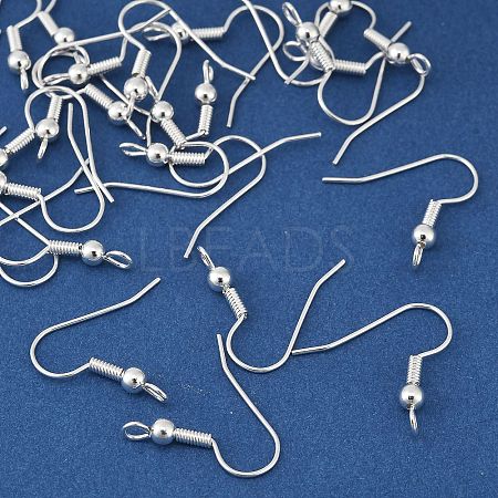 Brass Earring Hooks KK-H258-06B-S-1