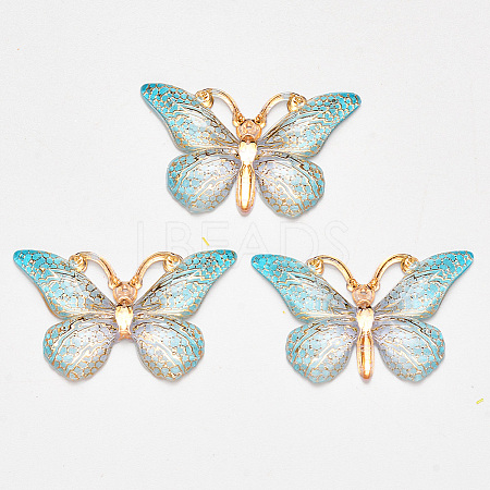 Transparent Acrylic Pendants LS-X-TACR-R140-08G-1