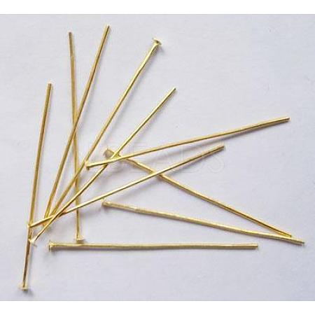 Brass Flat Head Pins X-HPC4.5cm-G-1
