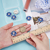 6Pcs Alloy Snap Bottons BUTT-FG0001-53B-3