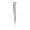 304 Stainless Steel Tassel Cuff Earrings for Women SA-H003-06P-5