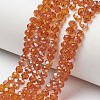 Electroplate Glass Beads Strands EGLA-A034-T2mm-J09-1