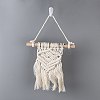 Cotton Cord Macrame Woven Wall Hanging HJEW-C010-16-2