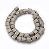 Electroplated Non-magnetic Synthetic Hematite Beads Strands G-P392-U07-1