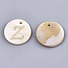 Natural Freshwater Shell Pendants SHEL-N027-04Z-1