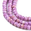 Natural Lepidolite/Purple Mica Stone Beads Strands X-G-R475-004-3