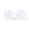 Rubberized Style Rainbow Opaque Acrylic Beads MACR-T010-8mm-08-01-3