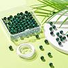 100Pcs 8mm Natural Malachite Round Beads DIY-LS0002-33-5