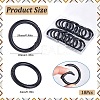 18Pcs Zinc Alloy Spring Gate Rings FIND-SP0001-39-2