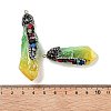 Electroplated Raw Rough Natural Quartz Crystal Big Pendants G-B077-04A-03-3