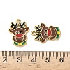 304 Stainless Steel Enamel Pendants STAS-L300-012G-01-3