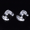 Transparent AS Plastic Base Buckle Hair Findings FIND-T064-007B-01-2