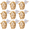 Brass Studs Earring Findings KK-BBC0019-01G-03-6