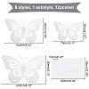 8 Sets 8 Styles Paper Wall Stickers DIY-CA0002-33-2