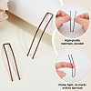 30Pcs Spray Painted 304 Stainless Steel Hair Forks for Women OHAR-GA0001-12B-3