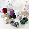 Velvet Cover Plastic Couple Ring Box VBOX-WH20003-001B-7