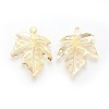 Autumn Theme Iron Filigree Pendants X-IFIN-F158-41G-2