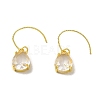 Teardrop Brass Stud Earrings EJEW-R162-01G-2