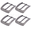 4Pcs Alloy Single Prong Roller Buckles FIND-CL0002-11-1