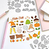 Autumn Gnome Carbon Steel Cutting Dies Stencils DIY-WH0309-2186-4