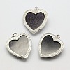 Heart Synthetic Blue Goldstone Pendants GP356-6-2