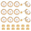 12Pcs Brass Stud Earring Findings KK-ME0002-63-1