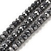 Terahertz Stone Beads Strands G-L613-D02-02-1