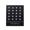Cubic Zirconia Ear Studs X-EJEW-E098-H-02-1