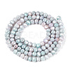 Ombre Effect Dyed Glass Beads Strands LS-GLAA-C023-02-C24-2