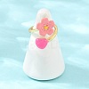 Brass Cuff Open Rings for Women KK-CBA17E5-03G-01-3