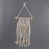 Cotton Cord Macrame Woven Wall Hanging HJEW-C010-05-3