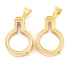 Rack Plating Brass Locket Pendants KK-F874-01G-17-1