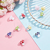 10Pcs 5 Colors Handmade Lampwork Beads GLAA-GO0001-03-4